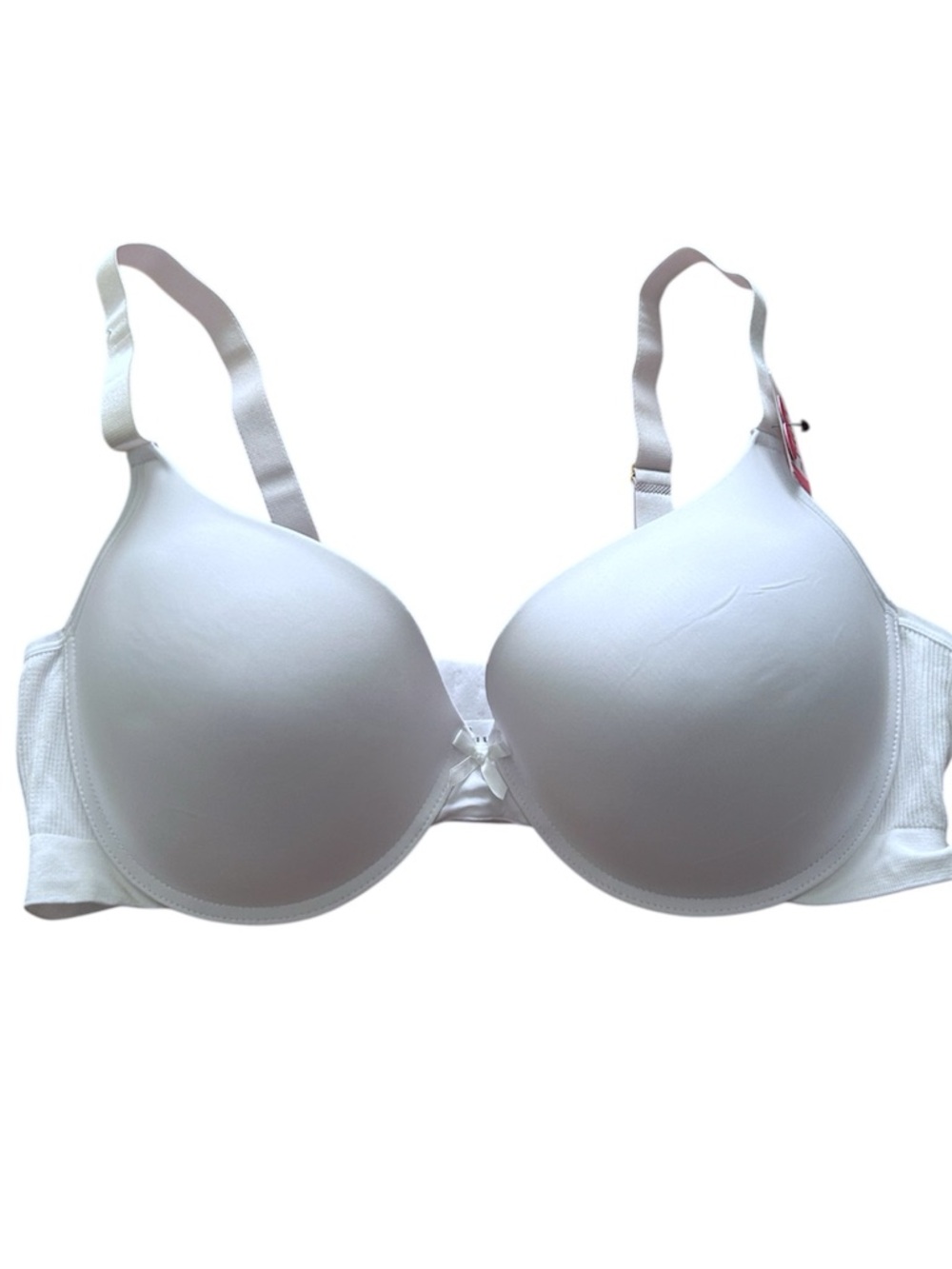 NWT Spree Plus Size White Padded Lined Bra Comfort Stretch Band 42D New